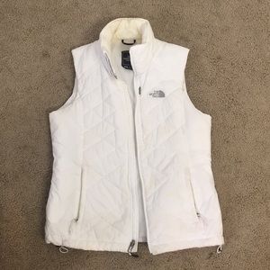White North Face quilted vest